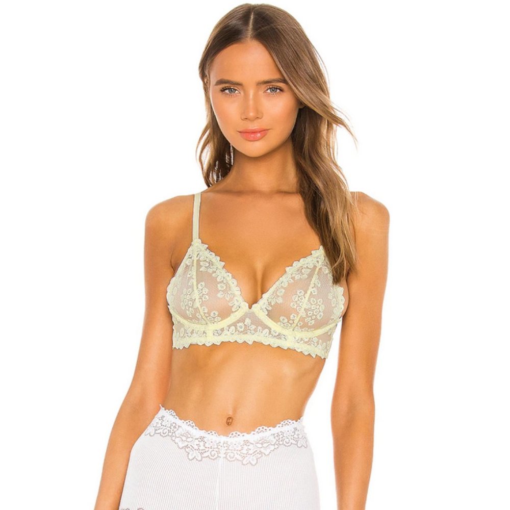 Free People Bra Veronica Underwire Lace Sheer